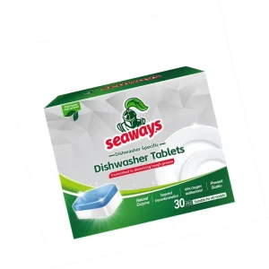 Natural Custom Logo Dishwashing Detergent Tablets Lemon Perfume Formula Solid Safe Cleaning with Custom Logo