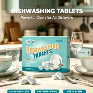 Natural Formula Dishwasher Cleaner Tablets Non Toxic for Family Care Healthy Dish Washing Tablets
