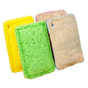 Natural Loofah Dish Sponge Earth Friendly Plant Based Scouring Pad for Kitchen Biodegradable with Great Scrubbing Ability