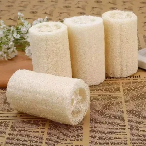 Natural Loofah Sponge Kitchen Cleaning Scouring Pad Farm Grown Sustainable Rectangle Shape 9-10cm 4-6cm Thickness 750%-2000%