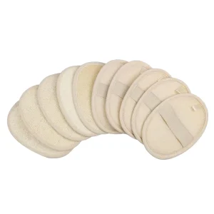 Natural Luffa Terry Cloth Loofah Sponge Pads Sponges & Scouring Pads for Bath Spa Shower Kitchen Dish Cleaning Home Use