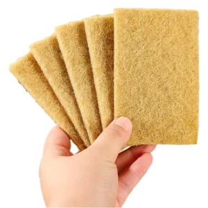 Natural Sisal Scouring Pads Eco Friendly Biodegradable Dish Washing Sponge Non Scratch Kitchen Cleaning Pad for Pot Tableware