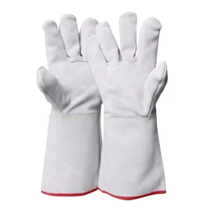 New Arrival Best Selling Waterproof Breathable Sheepskin Leather Flame Retardant BBQ Oven Household Work Welding Gloves