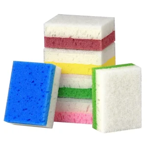 New Design Three Layers Sponges for Dishes Cleaning Scrub Sponges Washing Kitchen Cleaning Sponge Scrubbing for Household