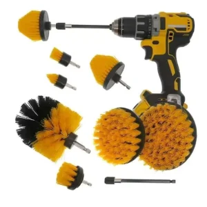 New Powerful Drill Cleaning Brush Set for Effortless Cleaning of Kitchen Surfaces Bathroom Tiles and Car Interiors