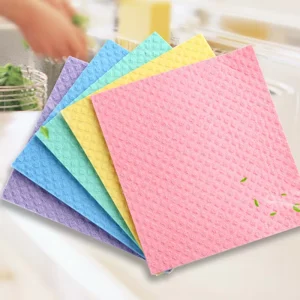 New Swedish Dish Cloth Dishcloths Kitchen Cleaning Sponge Cloth Roll Raw Wet Cellulose Sponge Dish Cloths