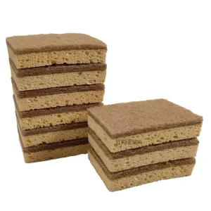 New Trends Environmentally Friendly PU Material Kenaf Wood Pulp Cleaning Pot and Bowl Cleaning Block