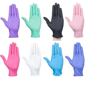 Nitrile Gloves Powder Free 3mil 4 Mil Custom Color Household Gloves Nitrile Personalized Box
