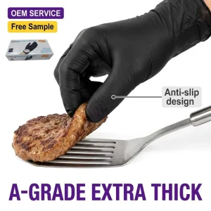 Nitrile Powder Free Vinyl Household Disposable Kitchen Gloves Guantes Negros Touch Screen Can Be Customized Caja De Guantes