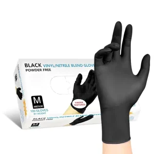 Nitrile Powder Free Vinyl Household Disposable Kitchen Gloves Guantes Negros Touch Screen Can Be Customized Caja De Guantes