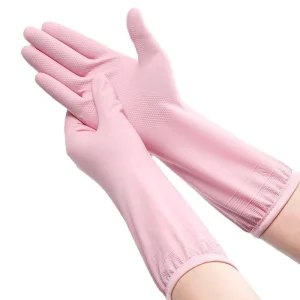 Nitrile Thick Gloves Kitchen Dish Washing Thickened Wear Resistant Durable Longer Waterproof Women’s Protection Household