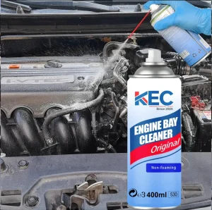 No-Foam Engine Degreaser Spray Cleaner Lemon Scented 400mL Water-Based pH 7.5-9.0 Formula Easy Rinse Cleans Shines One Step