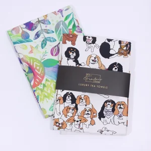 No MOQ Custom Digital Printed Personalized Christmas Design 100% Cotton Quick-Dry Eco-Friendly Dish Towel Sublimation Tea