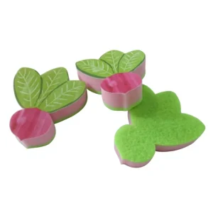 Non Scratch Dual Sided Dish Sponges Three layer Dish Scrubber Kitchen Bathroom Multi Surface Safe Cleaning Sponges