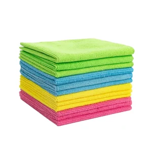 Non Scratch Quick Dry Washable Microfiber Dish Towels with Powerful Dust Removal & Absorbent Cleaning for Kitchen Use