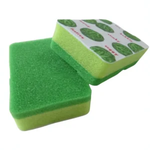Non Scratch Scrubber with Scouring Pad Multi Layer Design for Dishwashing and Cleaning