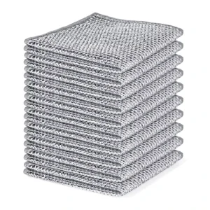 Non-Scratch Wire Dishcloth Multi Purpose Square Wire Dishwashing Rags Kitchen Towels Durable Cleaning Pads Bathroom Home