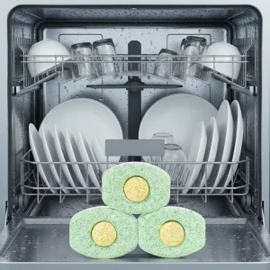 Non Toxic Eco Friendly Dishwasher Tablets in Removing Scale Strong Odors Oil Stains