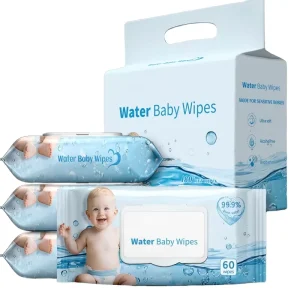 Non-Woven Baby Wipes 60pcs Makeup Wipes Remover Eco Wipes Car Cleaning Wipes for House Cleaning