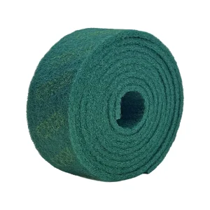 Non Woven Scouring Pad Roll Rust Removal 8698 Green Abrasive Scouring Pads Rolls