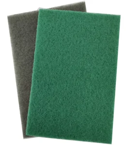 Non woven High Stainless Steel Rectangle 15mm Thick Professional Abrasive Scouring Pad Deburring Cleaning Multi Grit Finishing
