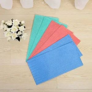 Non-woven Water-stripped Fabric Dual-purpose Dry and Wet Cleaning Dish Towel Water Ripple Wiping Cloth