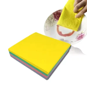 Nonwoven Cleaning Cloths Super Absorbent Multi purpose Household Cleaning Use Viscose polyester 80 200g German style
