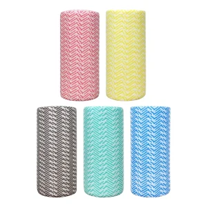 Nonwoven Polyester Cleaning Cloths Quick Dry Eco-Friendly Disposable Tear-Off Multi-Functional Kitchen Towels