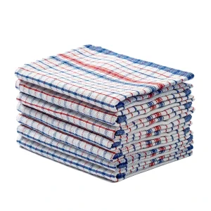 Nordic Classic Rectangular Woven Polyester Cotton Kitchen Towels 45x80cm Dishcloths and Tea Towels