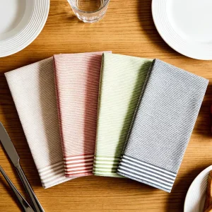 Nordic Style Cotton Tea Towels Yarn Dyed Kitchen Dish Towels Soft Thick Absorbent Cloths for Dish Washing & Kitchen Cleaning
