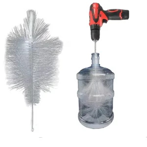 Nylon Eco Friendly Kitchen Use Gallon Bottle Cleaning Brush with Galvanized Iron Handle