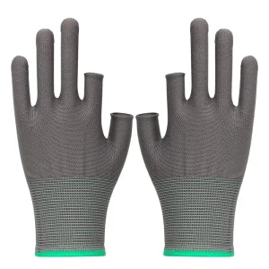 Nylon Half-finger Gloves Knitted Fingerless Household Gloves Precision Insulated Work Protective Gloves