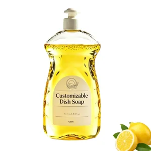 ODM OEM China Factory Eco friendly Disposable Biodegradable Lemon Scent Kitchen Dishwashing Liquid with Deep Stain Removal