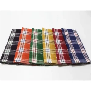 ODM OEM High Absorbent Cotton Kitchen Cleaning Tea Dish Towel Cloth Grid Napkin