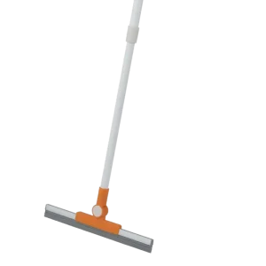 OEM 2 in 1 TPR Squeegee and Sweeper with Telescopic Pole Floor Cleaning Tool Factory MOQ 500 Sets