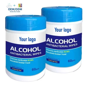 OEM 75% Alcohol Wipes Hand Cleaning Effective Sterilization 99.99% Antibacterial Wipes for Household 0utdoor Fravel