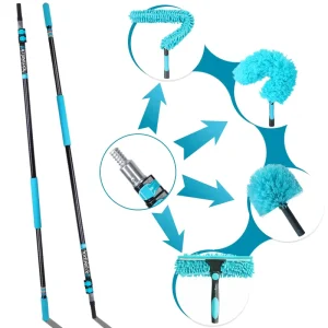 OEM Aluminum Telescopic Pole with Flip Cam Lock Long Adjustable Extendable for Window Cleaning Eco-Friendly Disposable