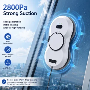 OEM Auto Water Spray Home Use Glass Suction Squeegee Vacuum Cleaner Electric Window Cleaners Robot