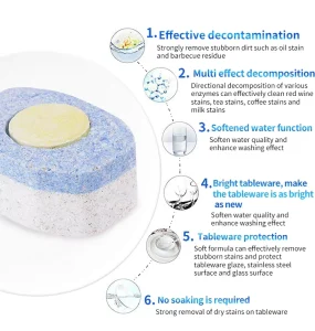 OEM Best Quality Dish Washing Machine Cleaner Dishwasher Tank Cleaning Detergent Tablets