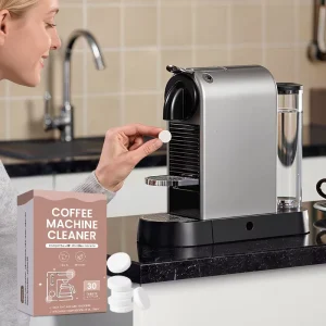 OEM Compatible Eco friendly Non toxic Residue free Effervescent Cleaning Tablets for Pod Coffee Machines Oil Removal Deodorizing