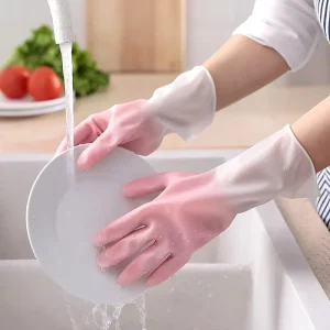 OEM Custom Durable Kitchen Dishwashing Gloves Waterproof Non Slip Cleaning Gloves for Home & Business Promotions