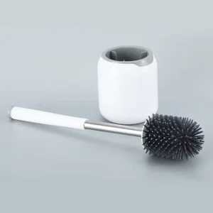 OEM Custom TPR Toilet Brush Kit Long Plastic Handle Soft Bristles Conventional Base Additional Hair Removal House Cleaning