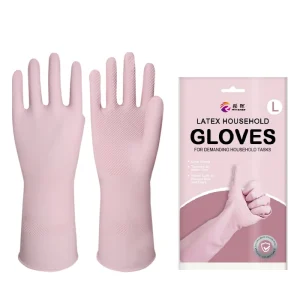 OEM Customizable Reusable Natural Latex Gloves 16 Colors Waterproof Non Slip Hand Arm Protection for Kitchen Housework Gardening