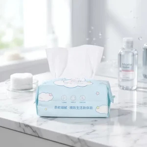OEM Disposable Nonwoven Viscose Face Towels Ultra soft Dry & Wet Wipes for Skin Care and Makeup Removal