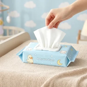 OEM Factory Custom Logo Alcohol Free Pure Water Eco-Friendly Non-Woven Disposable Cleansing Baby Wipes