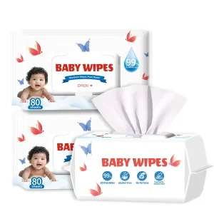 OEM Factory Price Natural Organic Biodegradable Baby Wet Wipe Disposable Baby Wipes for Sensitive Newborn