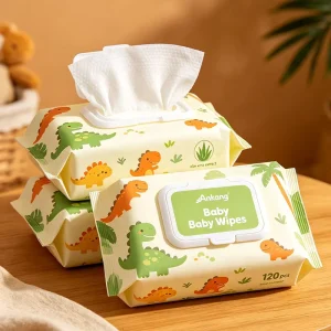 OEM Food Grade Edible Baby Hand and Mouth Wipes Factory 99.9% Water Non Toxic Gentle Cleaning Baby Wet Wipes for Infants