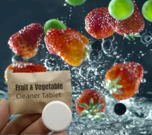 OEM Fruit Vegetable Wash Detergent Effervescent Cleaner Washing Cleaning Tablet