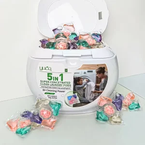 OEM Hypoallergenic Laundry Capsules Color Protection High Efficiency Satin Removal Laundry Detergent Pods Laundry Aromatic Beads