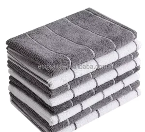 OEM Microfiber Kitchen Towels Super Absorbent Dish Towels Kitchen Hand Tea Towels With Hanging Loop